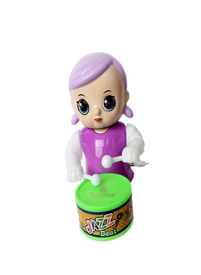 PRIMEFAIR Cute Drummer Toy with Drumming and Dancing Action for Kids Baby Rattle Toys Set Toddler Kids Key-Operated (CAT-PINK-BABY-003) - Image 5